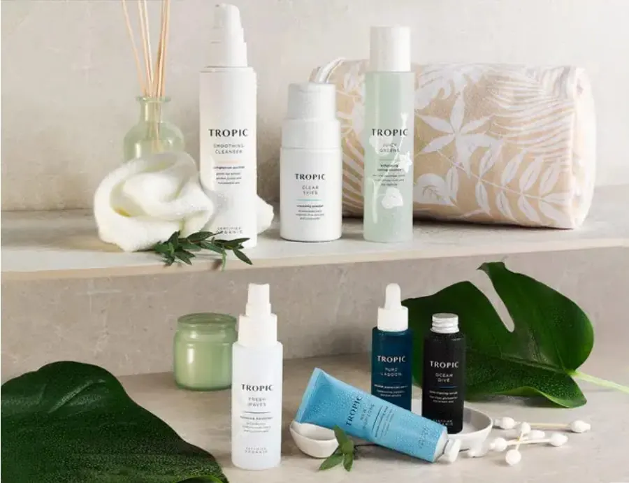 Tropic cleansing and hydration products