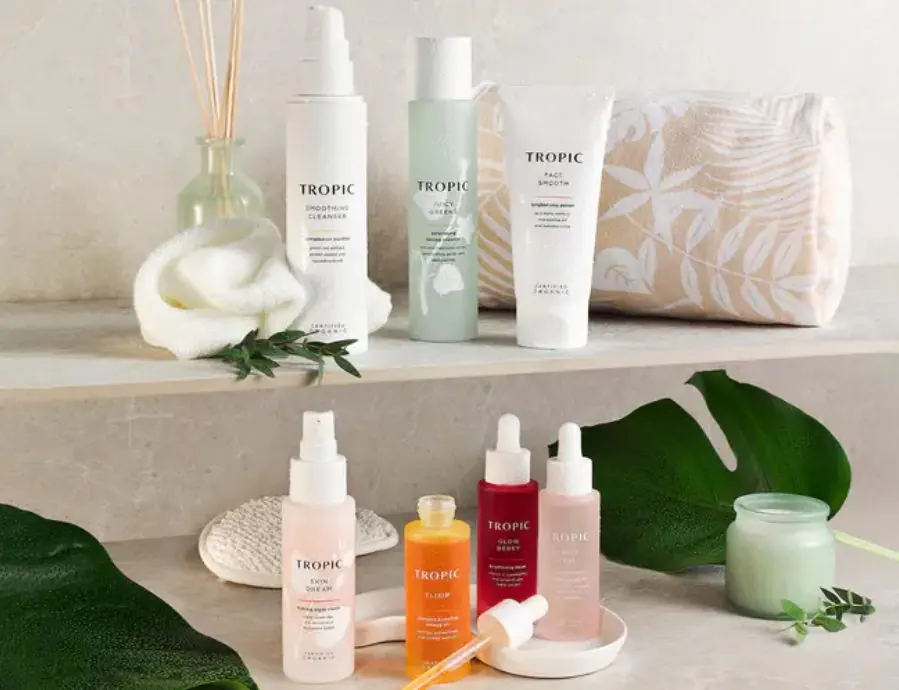 Tropic serums and skincare products